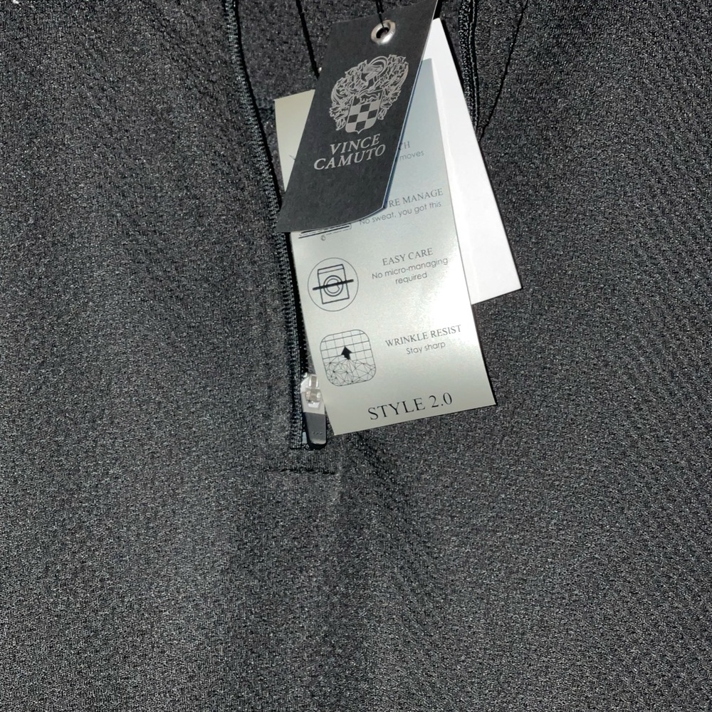 Vince Camuto textured zip polo - Picture 5 of 7